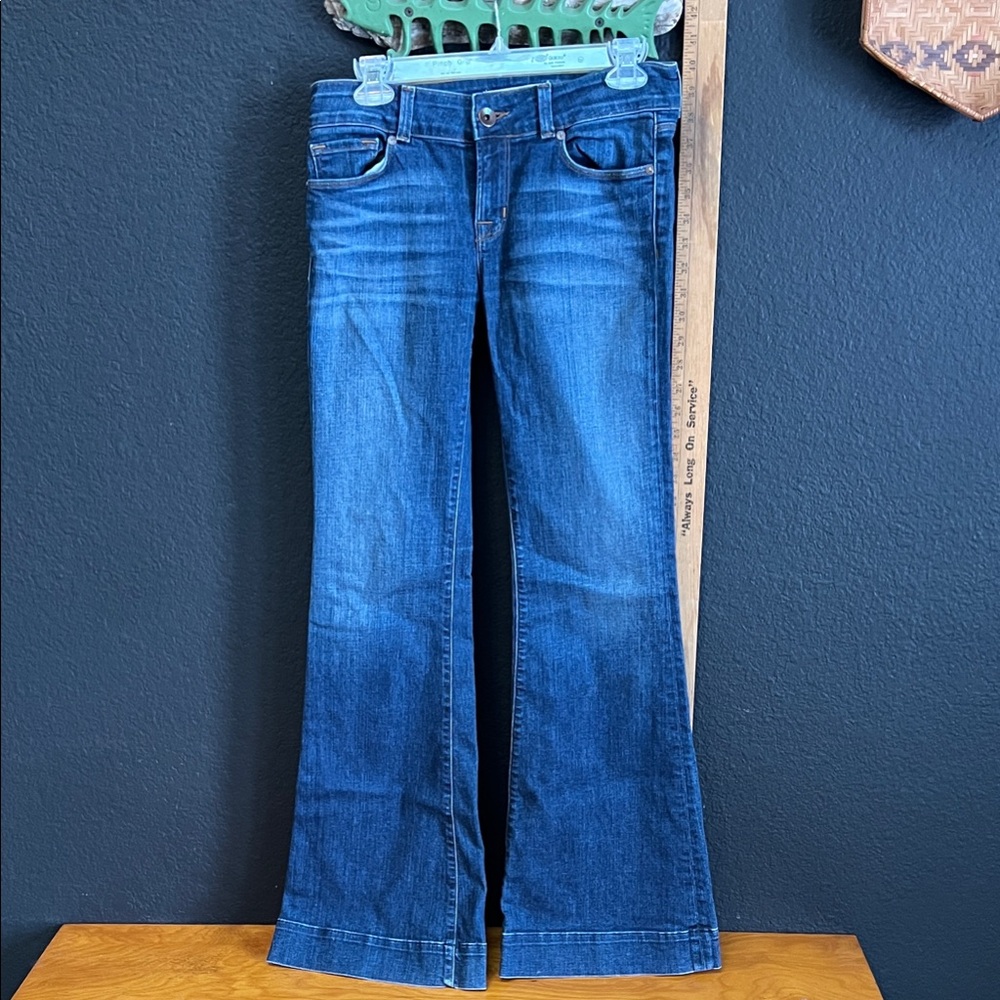 J Brand Mayflower Dark Blue Flare Jeans 27